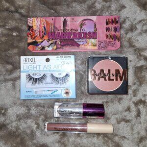 Valentines Bundle - Eyeshadow Pallet, Lashes, Lipstick, Lip Gloss, Blush Balm